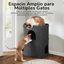 Fukumaru Cueva para Gatos de 2 Pisos Color Gris | Casa para Gatos Multinivel para Varios Gatos, Lana Natural, Dise&ntilde;o Moderno para Hogar, Estable, Plegable y F&aacute;cil de Limpiar, , large indicador imagen numero 4