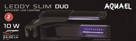 Aquael Slim Duo Sunny negra luces led negras para cuarios 