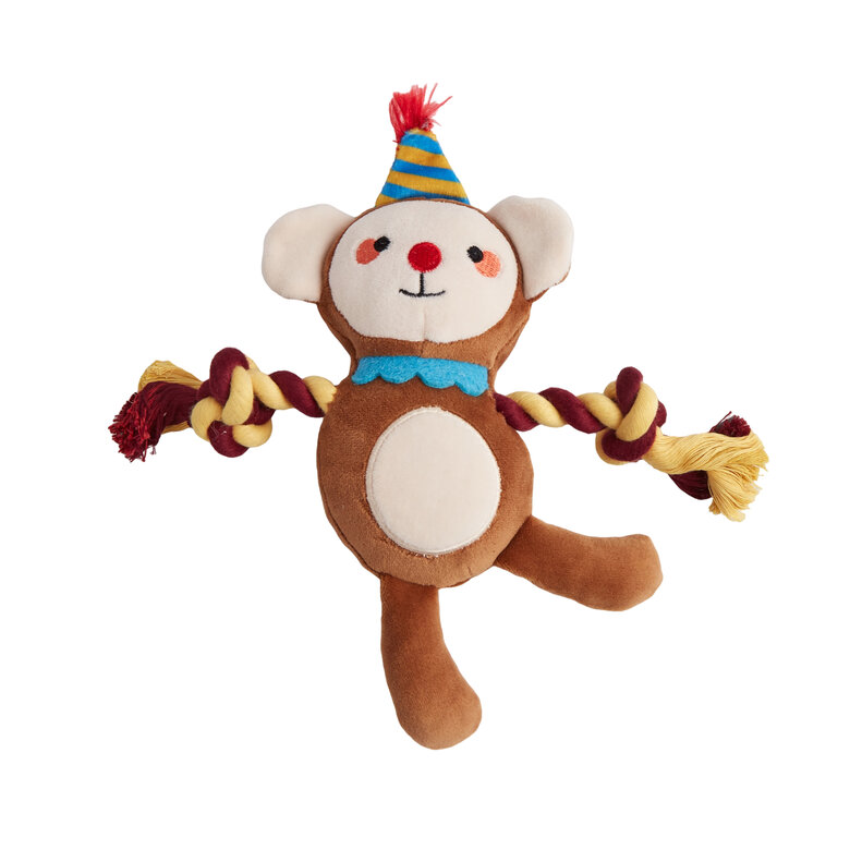 FOFOS | Peluche Mono con Cuerdas - Para Cachorros/Perros de Raza Pequeña