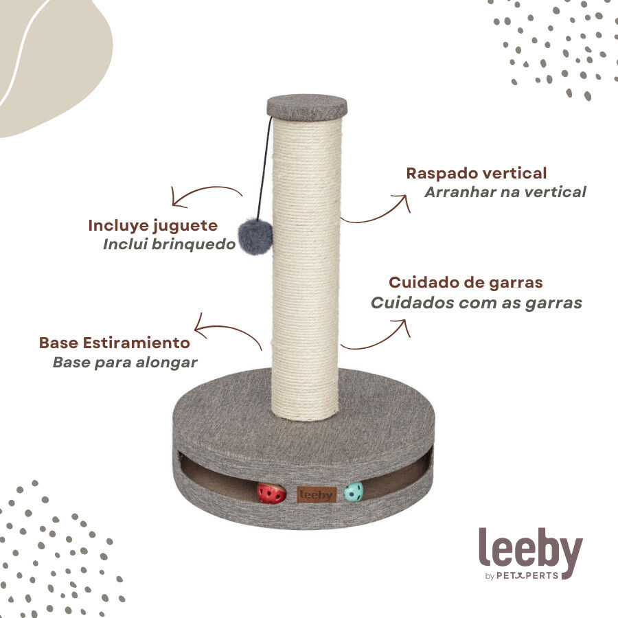 Leeby Gonzalo rascador con juguete y bola para gatos thumbnail