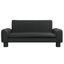 vidaXL Cama para perros de cuero sintético negra 70x45x30 cm, , large indicador imagen numero 2