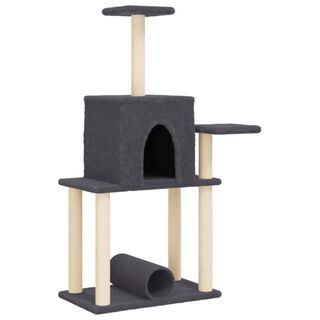 vidaXL Rascador gris oscuro para Gatos 
