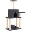 vidaXL Rascador para gatos con postes de sisal gris oscuro 122 cm, , large indicador imagen numero 1