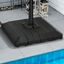 Outsunny Pesos de Base de Sombrilla en Voladizo de 4 Piezas Soporte de Parasol de Patio Rellenable de Agua de 100 kg o Arena de 135 kg para Base Cruzada 98x98x18,5 cm Negro, , large indicador imagen numero 2