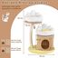 COSTWAY Árbol para Gatos de 83 cm, Árbol Rascador para Gatos con Condominio, Poste Rascador de Sisal, Juguete Interactivo para Burlas, 2 Nidos Superiores Extraíbles y Lavables, de Varios Niveles, , large indicador imagen numero 3