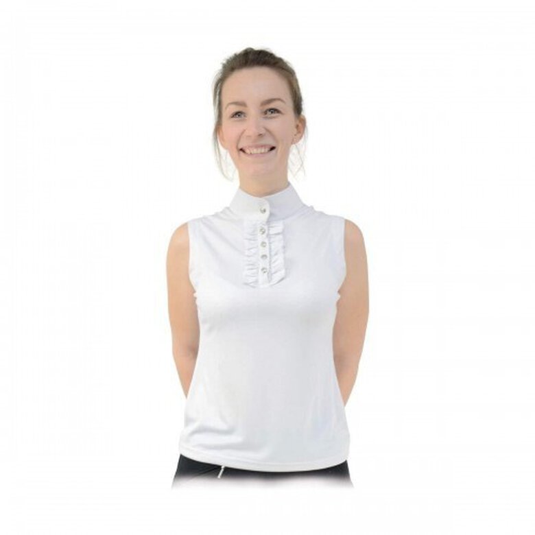 Camisa sin mangas para hípica Katherine para mujer color Blanco, , large image number null