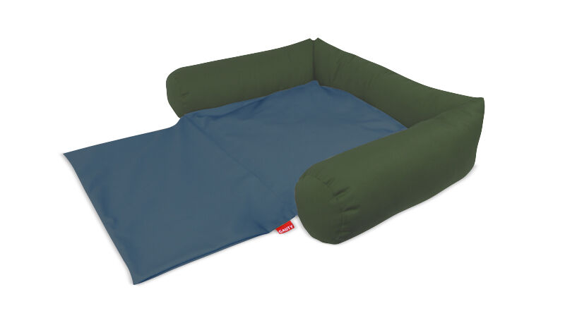 Gauty Cama para Perros y Gatos  Tela de sarga - Verde y azul, , large Imagen numero 1