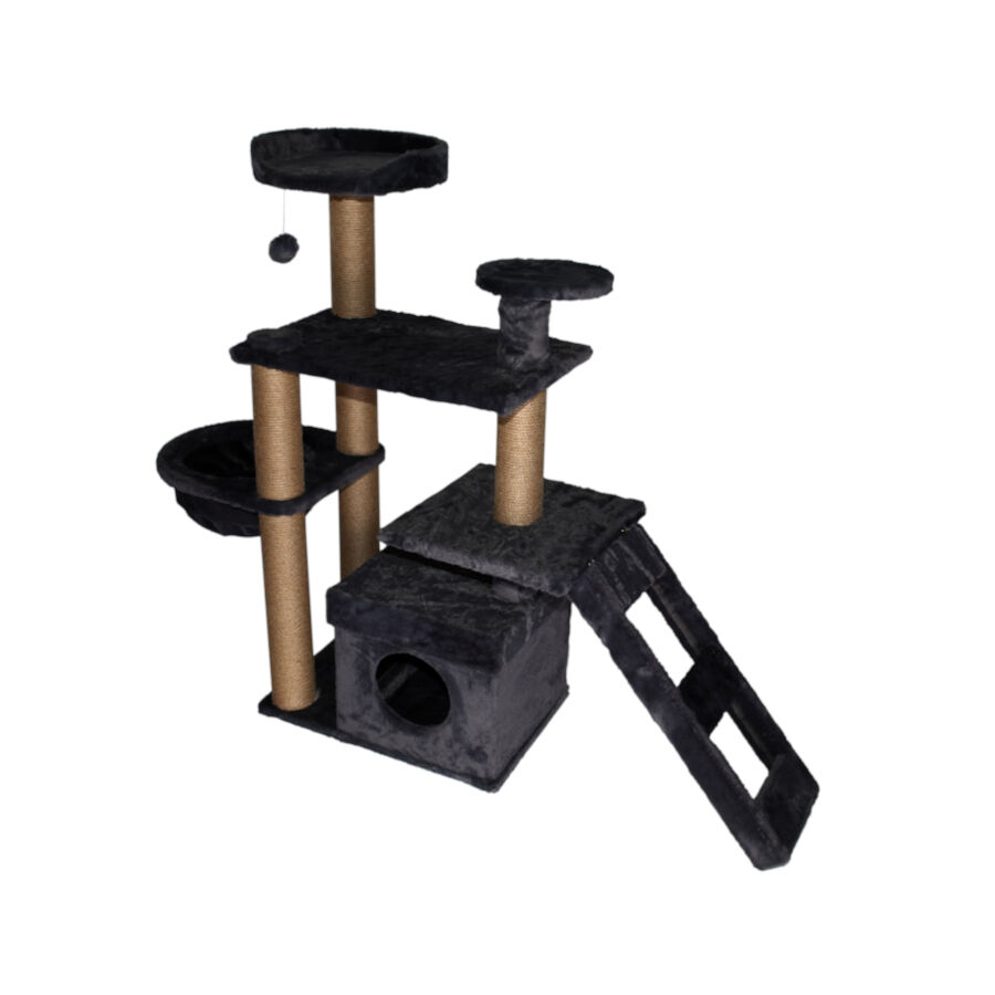 Catshion Maui &Aacute;rbol Rascador con Cueva Gris para gatos, , large Imagen numero 1