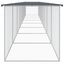 vidaXL Gallinero con techo acero galvanizado antracita 603x98x90 cm, , large indicador imagen numero 19