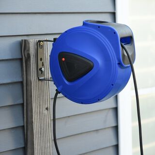 Cable automática retráctil de 20 m color Negro y Azul