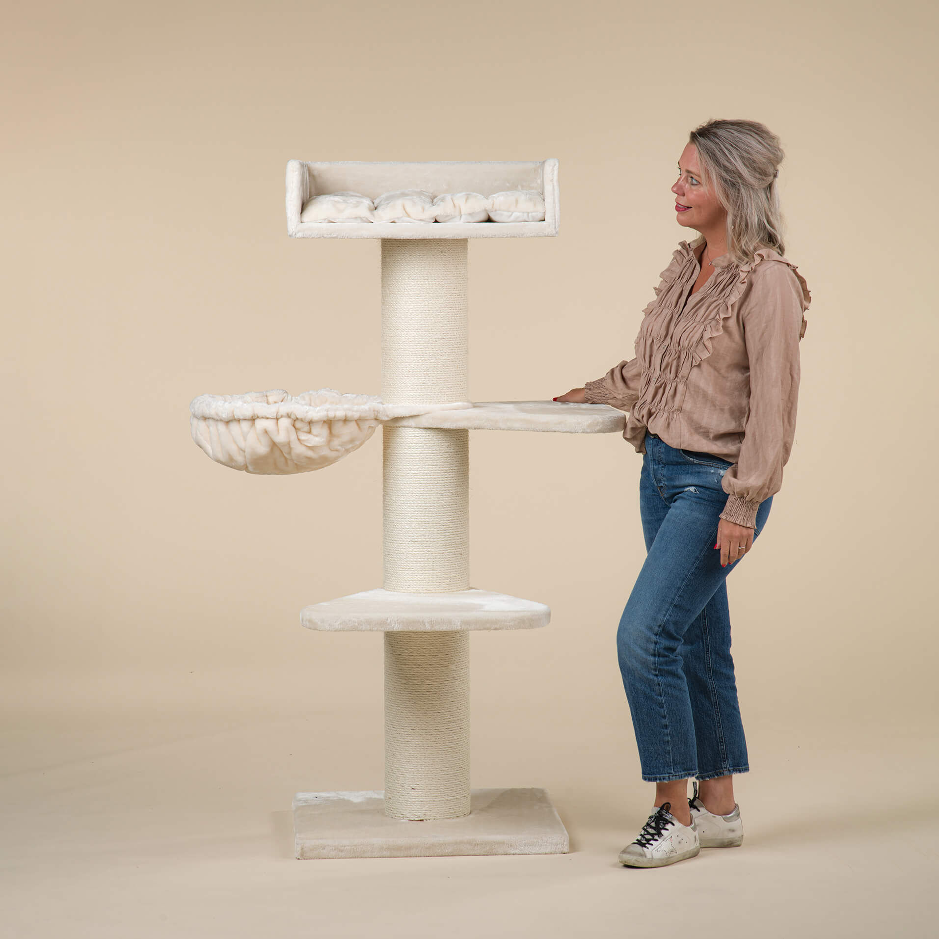 Rascador Royalty Plus Cream color Crema, , large Imagen numero 4