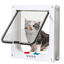 Nobleza - Gatera para Gatos, Puerta para Gato con Cierre Magnético de 4 vías, Puerta para Mascotas para Gatos y Perros pequeños, Puerta para Gatos con Cristal Transparente(Blanco, L), , large indicador imagen numero 1