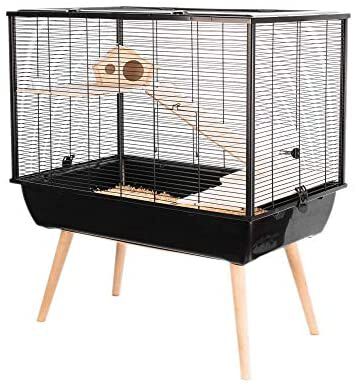 Zolux Cage Neo Silta - Rongador (tama&ntilde;o peque&ntilde;o, 77,5 x 47,5 x 87,5 cm), Color Negro, , large Imagen numero 1