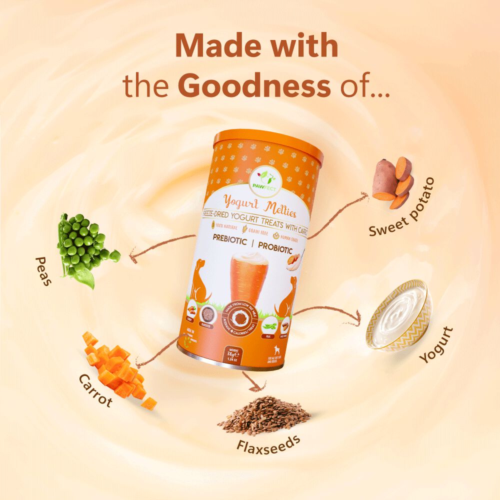 Golosinas prebi&oacute;ticas y probi&oacute;ticas para perros: zanahoria y yogur (38 g/1,34 oz), , large Imagen numero 4