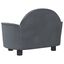 vidaXL Cama para perros de terciopelo gris oscuro 66x40x45 cm, , large indicador imagen numero 4