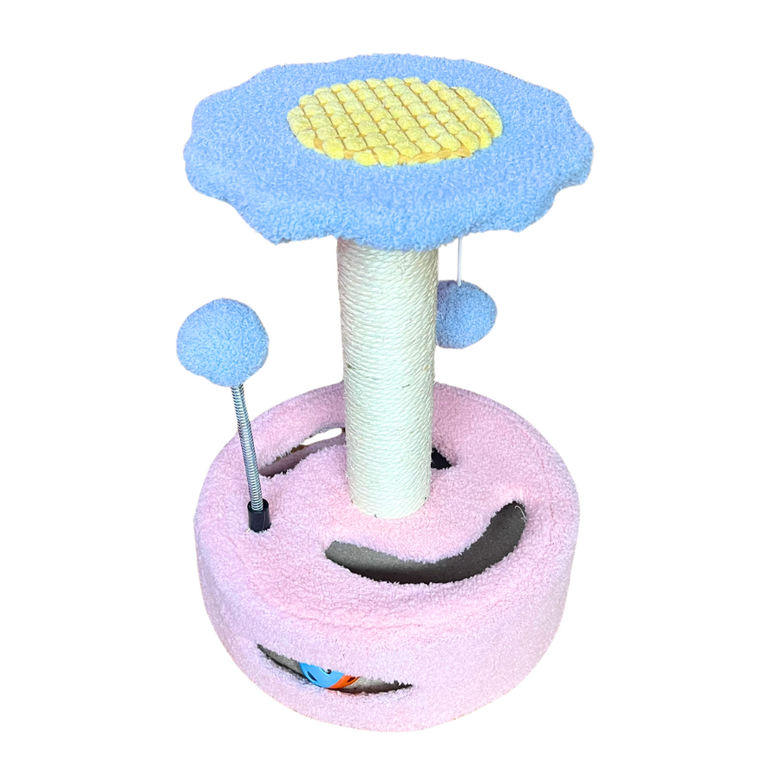 El Ático Pets Arbol Rascador Torre con 2 Bolas de Juego para Gatos thumbnail