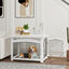PawHut Jaula para Perros Blanco, , large indicador imagen numero 2
