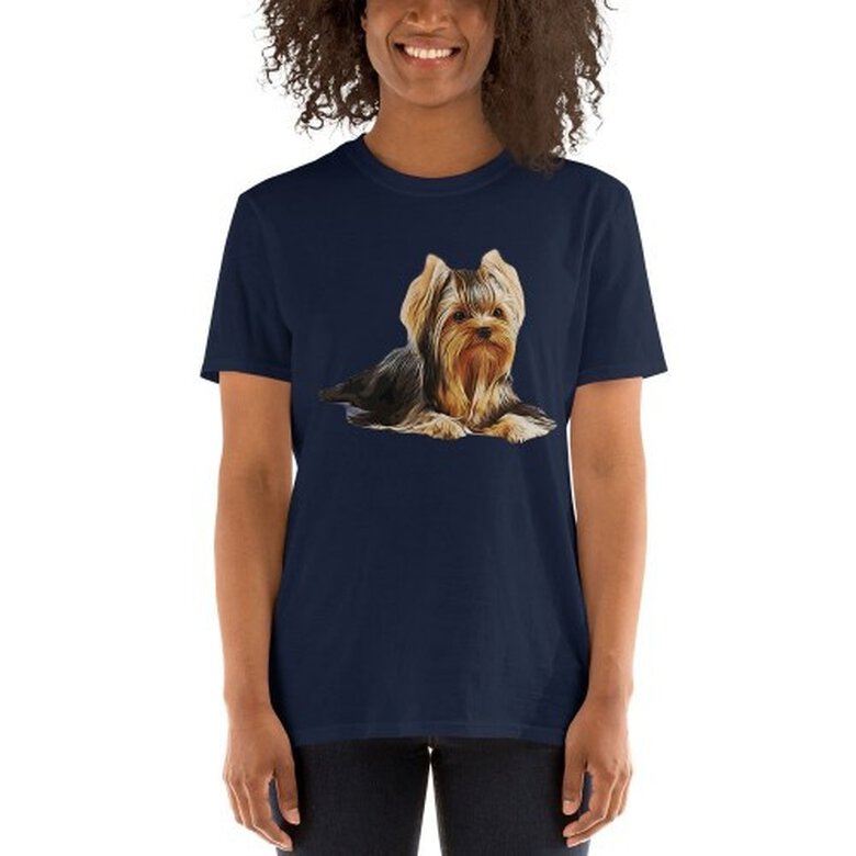Mascochula camiseta mujer personalizada con tu mascota azul marino, , large image number null