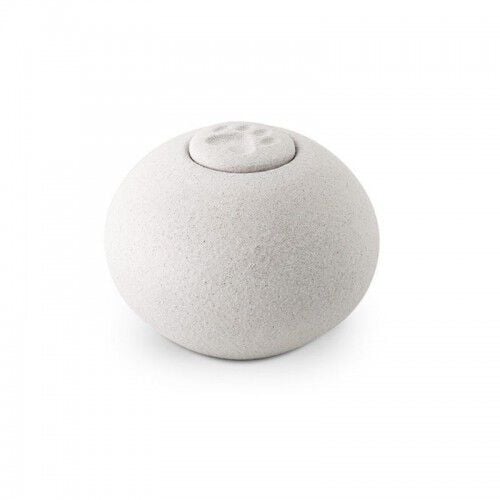 Urna Eco Esfera Tibet Huella color Blanco