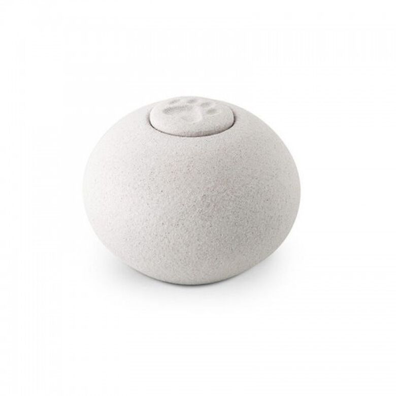 Urna Eco Esfera Tibet Huella color Blanco
