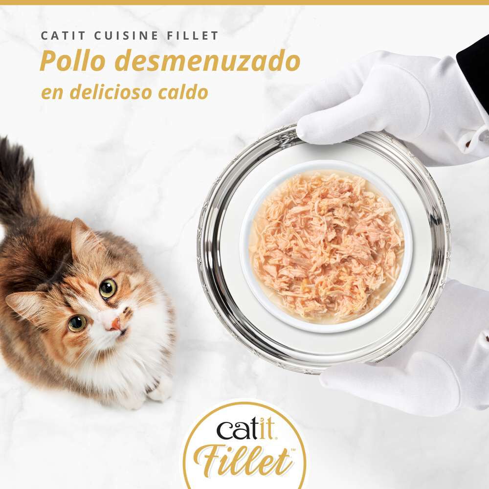 Catit Cuisine Fillet Pollo en Caldo, 75g, , large Imagen numero 2