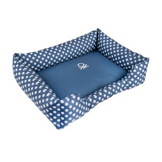 Benetton funda cuna Azul Lunares