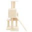 vidaXL Rascador para gatos con postes de sisal color crema 82 cm, , large indicador imagen numero 3