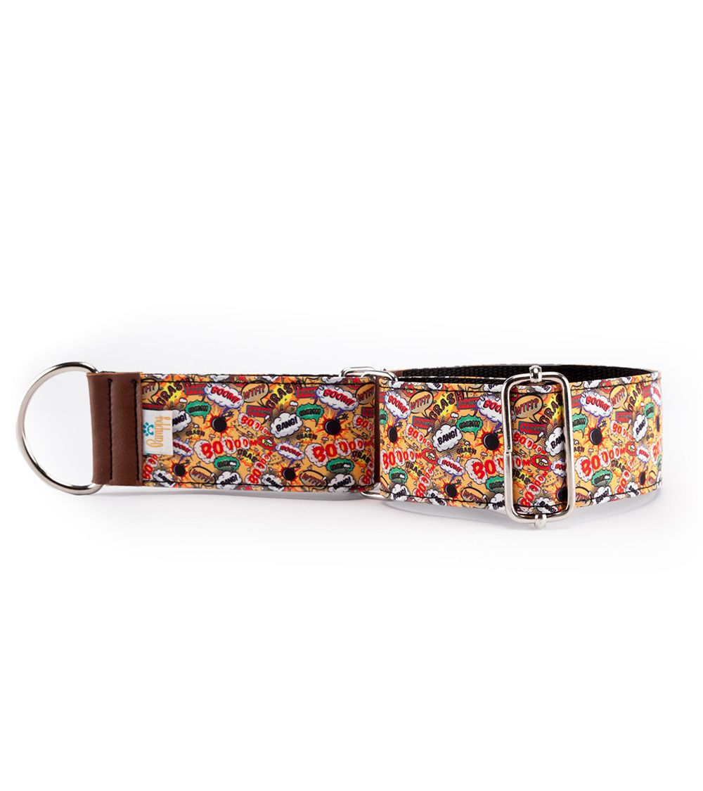 Pamppy galgo speedy c&oacute;mic boom collar regulable amarillo para perros, , large Imagen numero 3