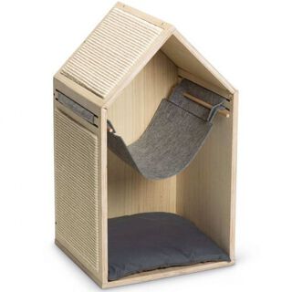 Rascador de madera Beeztees Migo color Marrón