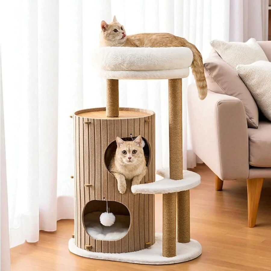 Althea Living - &Aacute;rbol para Gatos Horizonte, 3 alturas, madera y sisal, , large Imagen numero 3