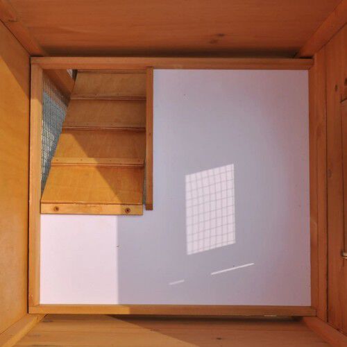 Conejera con dos niveles color Marrón thumbnail