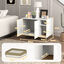 PawHut Mueble Arenero Blanco, , large indicador imagen numero 3