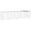 vidaXL Gallinero con techo acero galvanizado gris claro 603x98x90 cm, , large indicador imagen numero 21