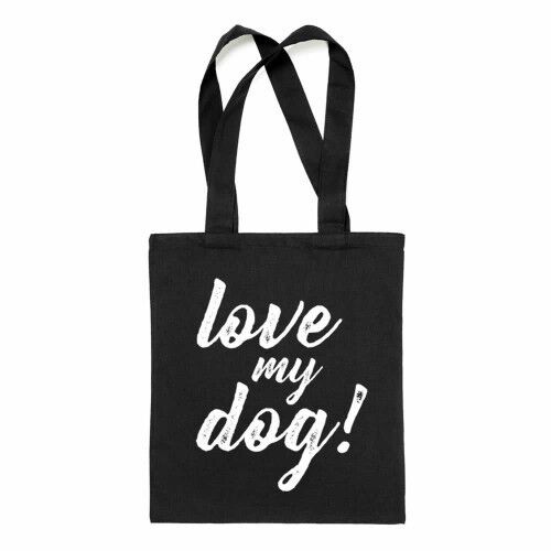 Bolsa tote The Pet Lover &quot;Love my dog&quot; color Negro