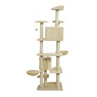 Rascador con nidos y plataformas PawHut color Beige, , large image number null