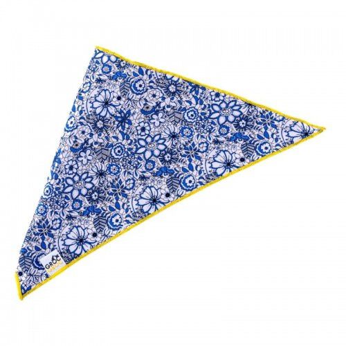 Bandana para perros estampado flores color Azul, , large Imagen numero 5