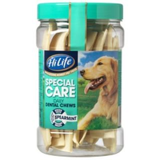 Tarro de 12 barritas dentales de menta para perros