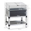 Outsunny Huerto Urbano Elevado de Aluminio 78,5x61x99,5 cm Macetero con Cubierta de Policarbonato Techos Abatibles y Estante Inferior para Cultivos Planta Flores Gris, , large indicador imagen numero 3