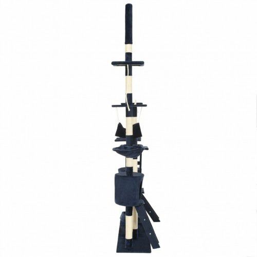 Rascador con postes para gatos color Azul thumbnail