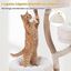 COSTWAY 132 cm &Aacute;rbol Rascador para Gatos,Centro de Actividades para Gatitos | Torre para Gatos con 4 Plataformas Extra&iacute;bles, 2 Juguetes Colgantes con Cascabel y Postes Rascadores de Yute, Blanco, , large indicador imagen numero 4