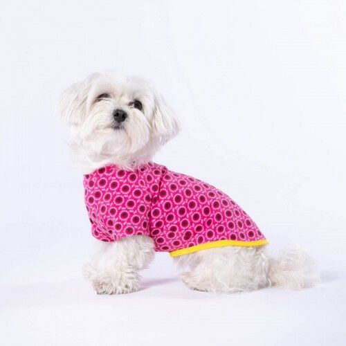Camiseta para perros Nun Flores color fucsia, , large Imagen numero 2