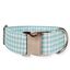 Collar para perro "Vichy verde agua" T.S /hebilla metálica/ Color verde agua, , large indicador imagen numero 1