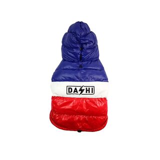 Dashi Anorak para perros Dashi Stripes Rojo y Azul Muy Grande para perro