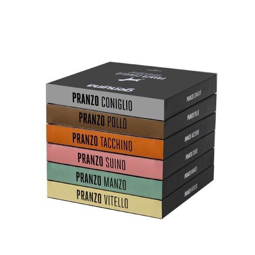 Genuina pet food plateu mix pranzo coniglio hamburguesa sabor variado para perros, , large Imagen numero 1