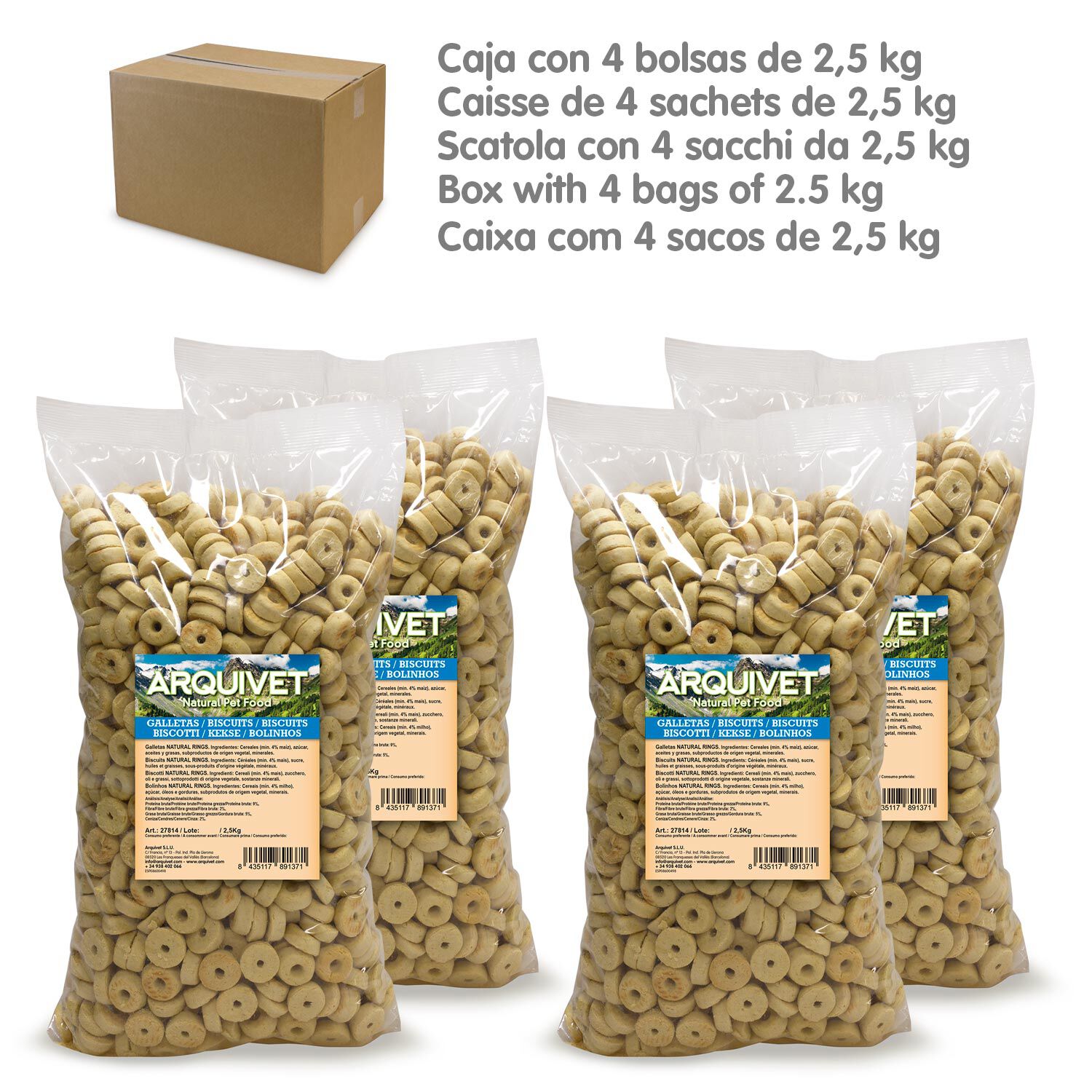 Galletas "Natural rings" 10 Kg - galletas para perros, , large Imagen numero 3