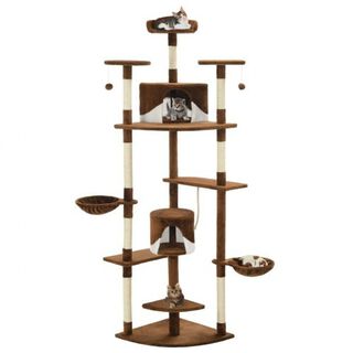 Rascador de sisal para gatos color Marrón