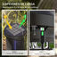 Outsunny Lámpara Antimosquitos Eléctrico 2 en 1 9W Mata Mosquitos Eléctrico con Luces LED UV Recargable Solar USB y Soporte Efecto 30 m² para Jardín Terraza Patio Negro, , large indicador imagen numero 5