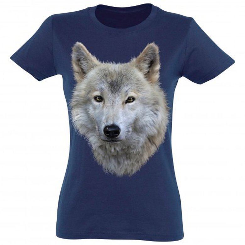 Camiseta Mujer Lobo Blanco color Azul, , large image number null