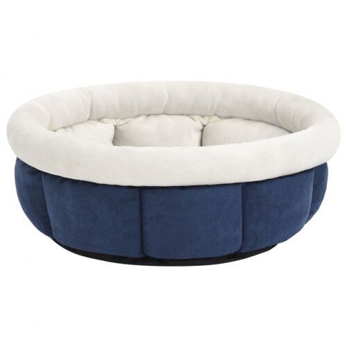 Vidaxl cuna redonda con coj&iacute;n azul para mascotas, , large Imagen numero 5