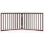 vidaXL Puerta para perros plegable 2 paneles madera álamo marrón 160cm, , large indicador imagen numero 9